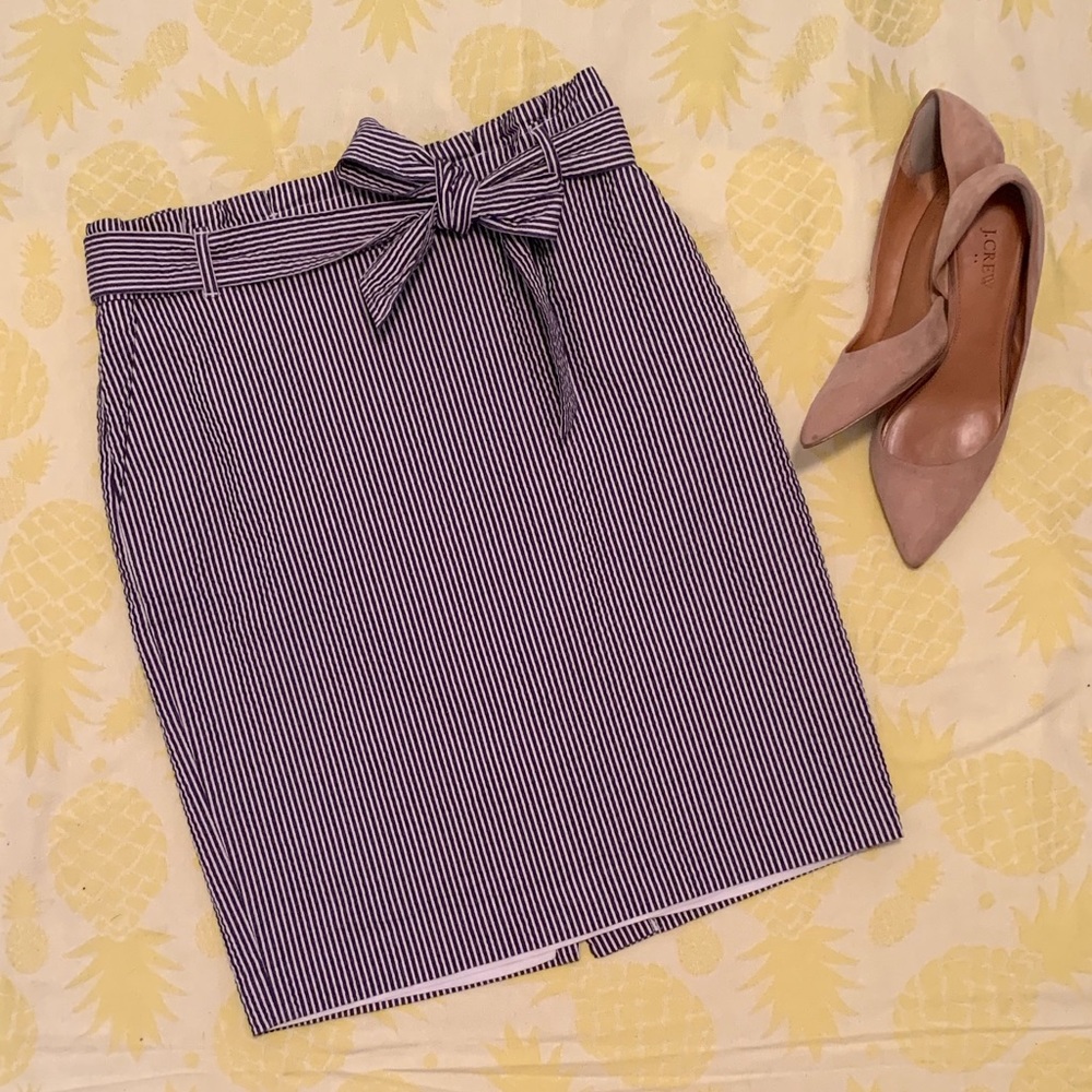 Ann Taylor Seersucker Skirt